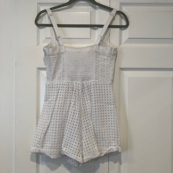 Urban Outfitters Kimchi Blue Heidi Lace-Up Eyelet Romper - Picture 6 of 8